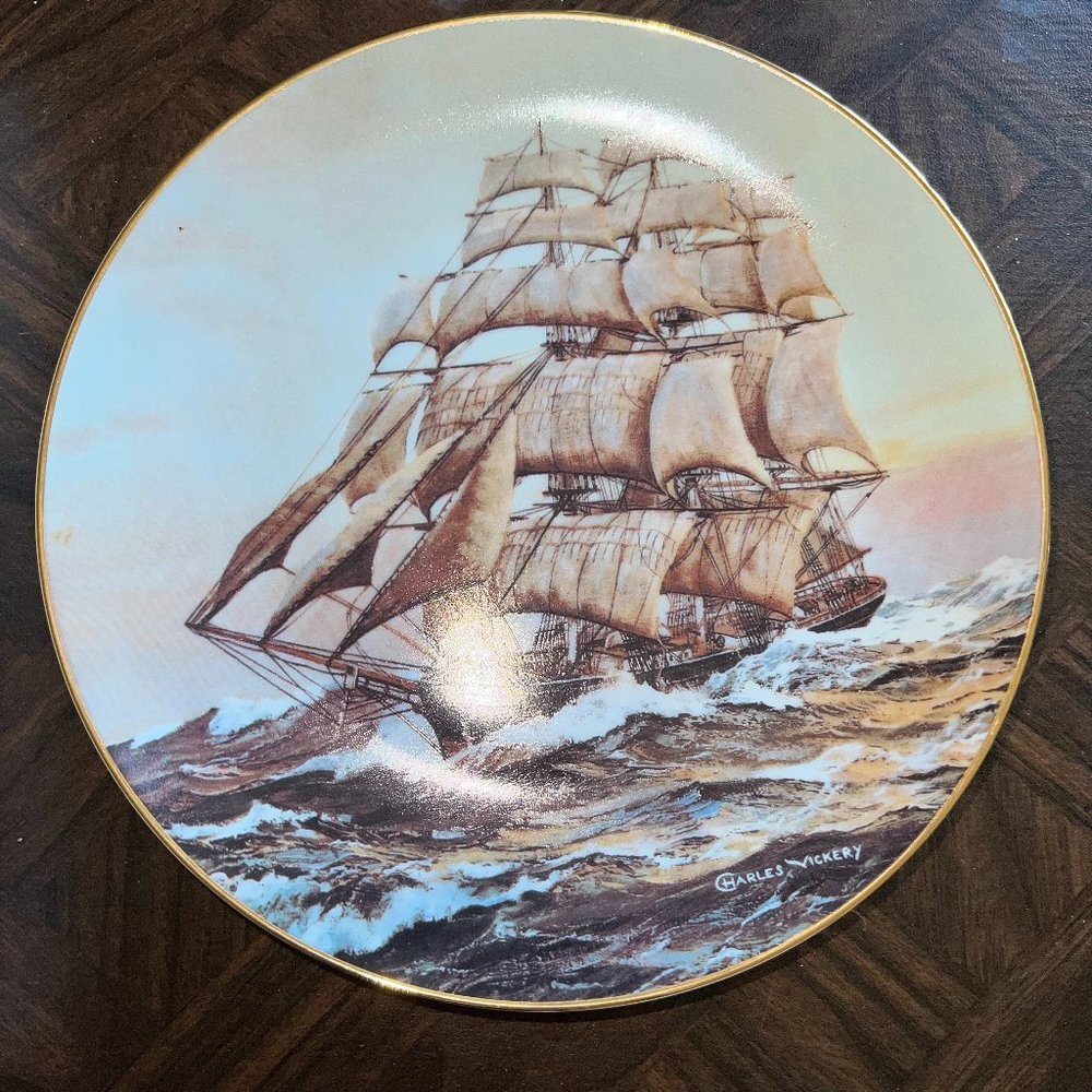 1990 Bradex Charles Vickery The Davy Crockett at Daybreak Collector Plate